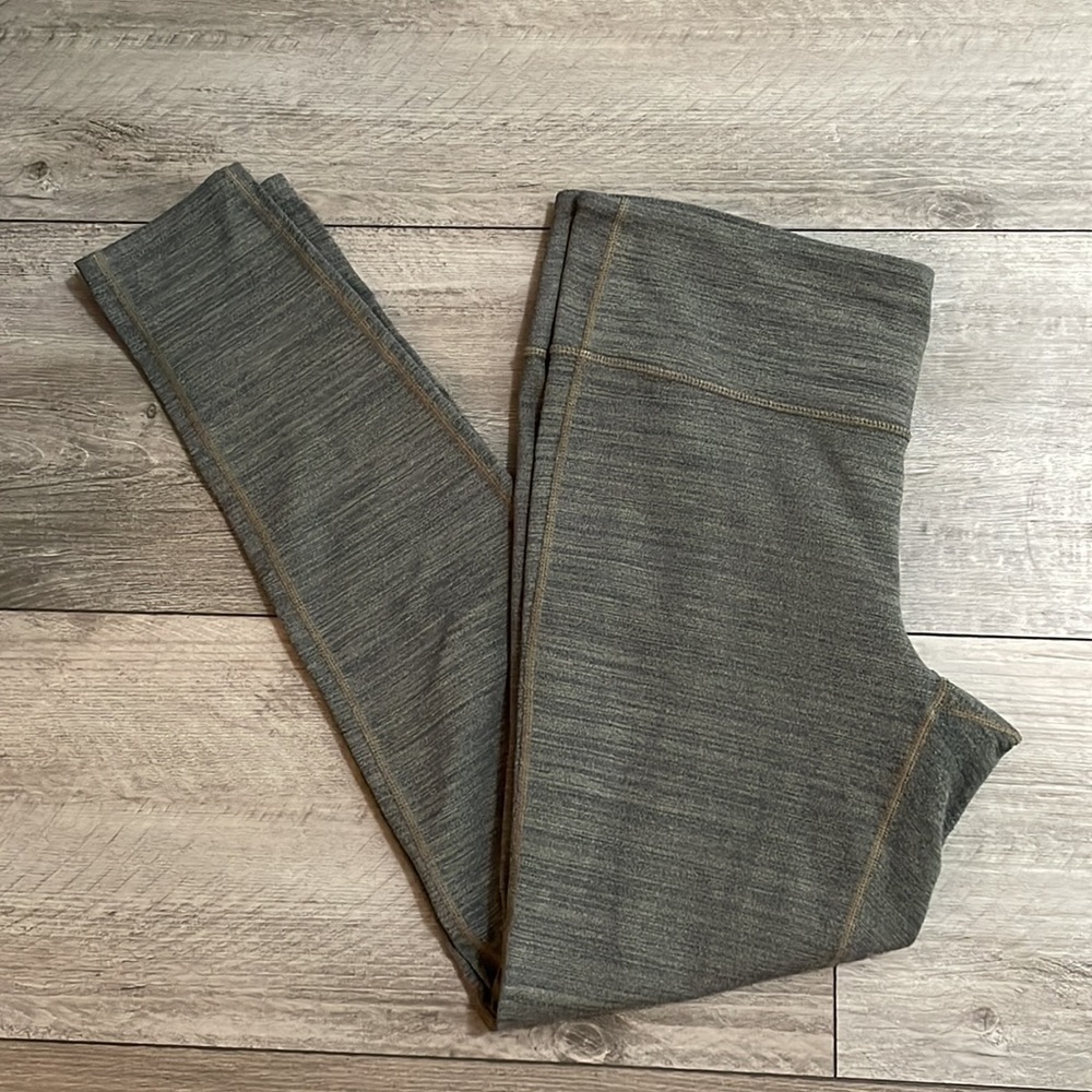 Athleta Chaturanga Pants Tights 7/8 Space Dye Large - Picture 5 of 6